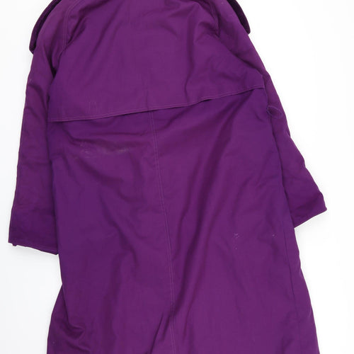 Preworn Womens Purple   Overcoat Coat Size 8