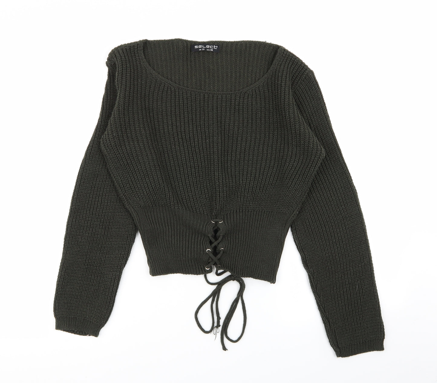 Select Womens Green   Pullover Jumper Size 10