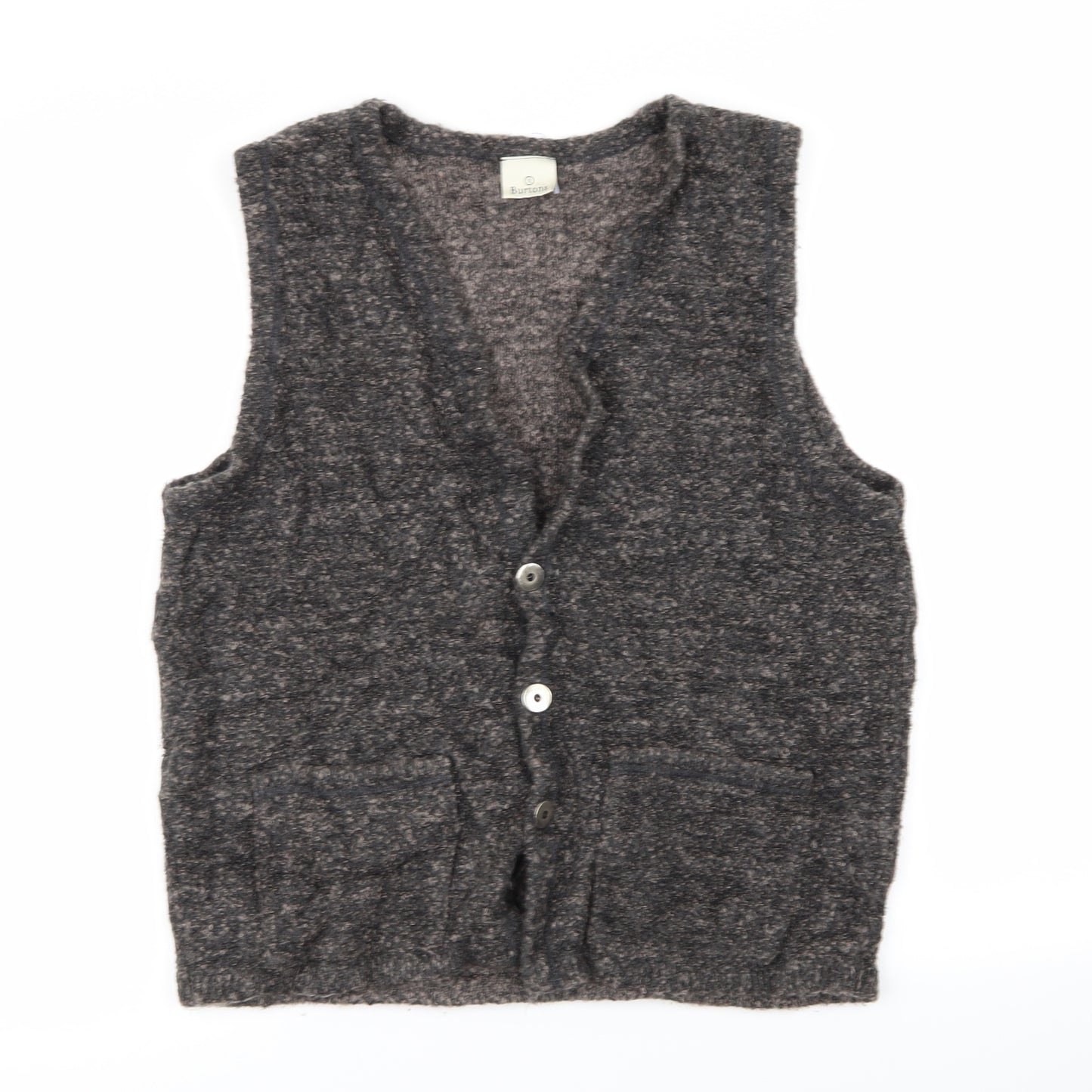 burtons Mens Grey   Cardigan Jumper Size S