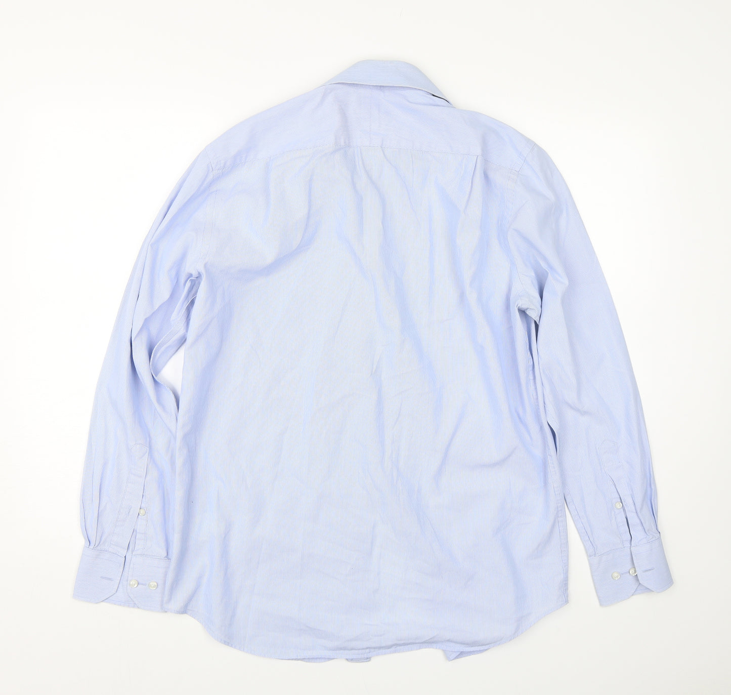Jeff Banks Mens Blue Spotted   Dress Shirt Size 15.5