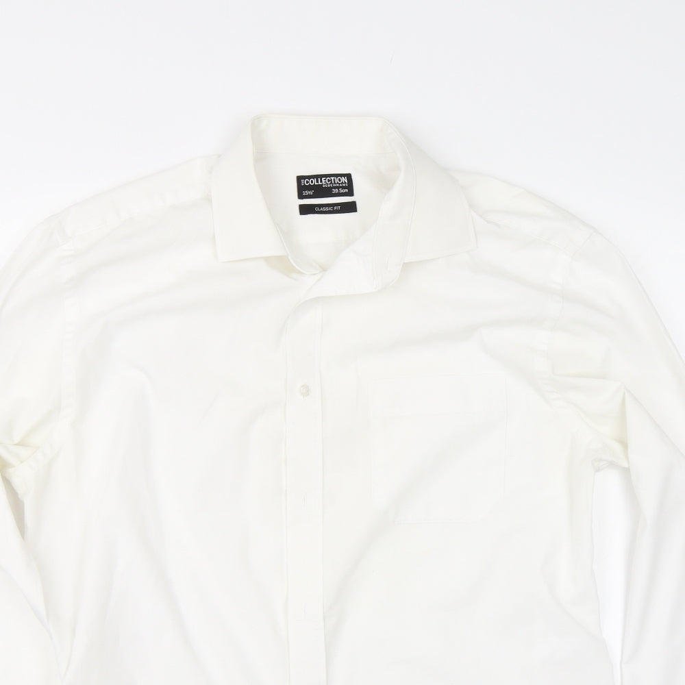 Debenhams  Mens White    Dress Shirt Size 15.5