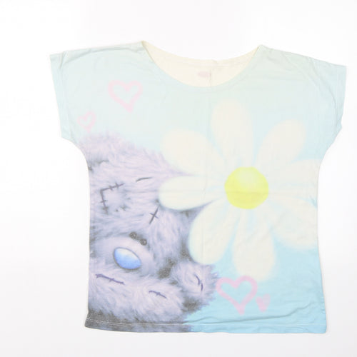 M &S Girls White   Top Pyjama Top Size 13-14 Years  - Tatty teddy