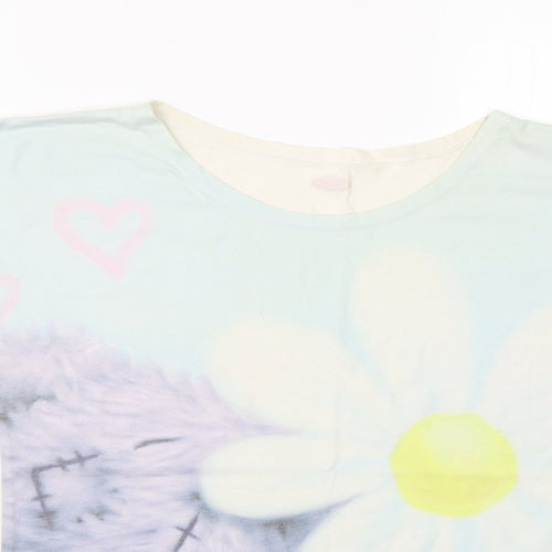 M &S Girls White   Top Pyjama Top Size 13-14 Years  - Tatty teddy