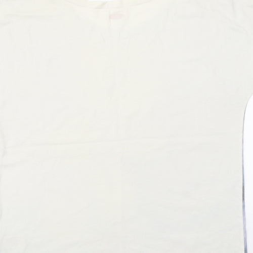 M &S Girls White   Top Pyjama Top Size 13-14 Years  - Tatty teddy