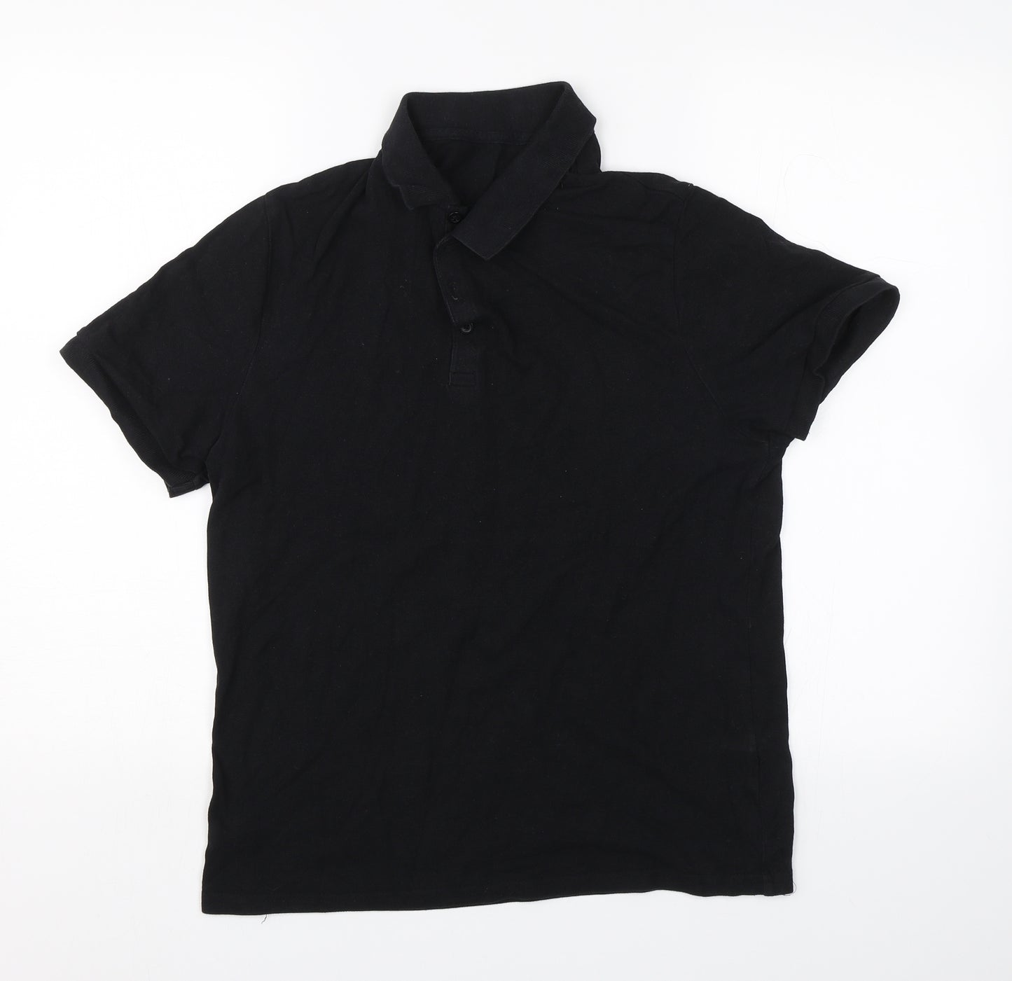 George Mens Black    Polo Size S