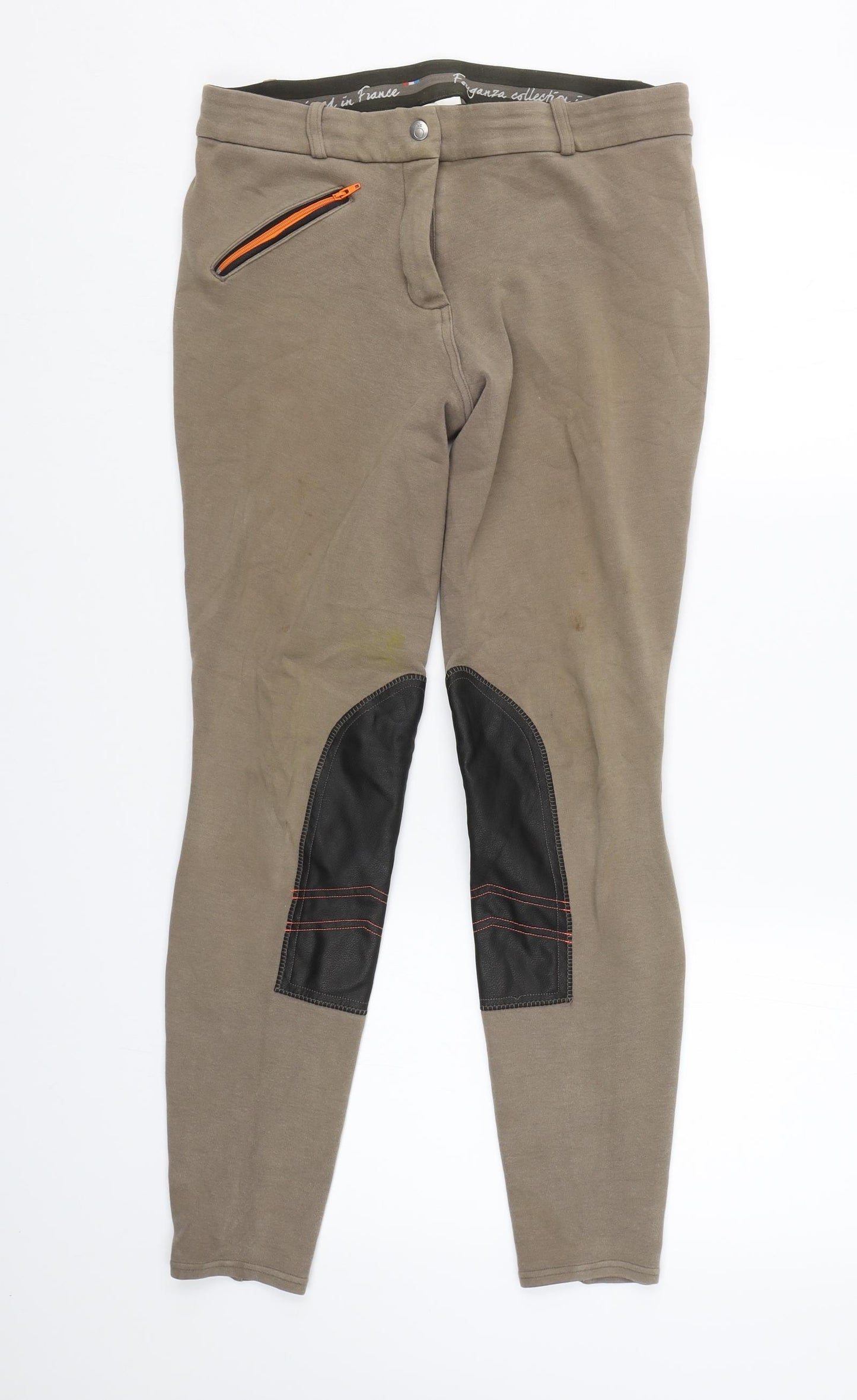 DECATHLON Womens Brown   Compression Leggings Size L L26 in