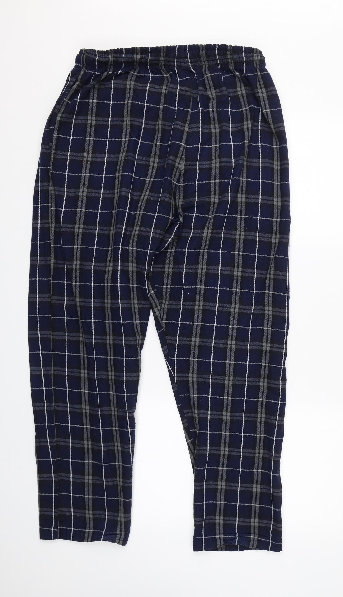Matalan Mens Blue Check   Pyjama Pants Size M
