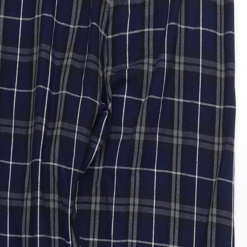 Matalan Mens Blue Check   Pyjama Pants Size M