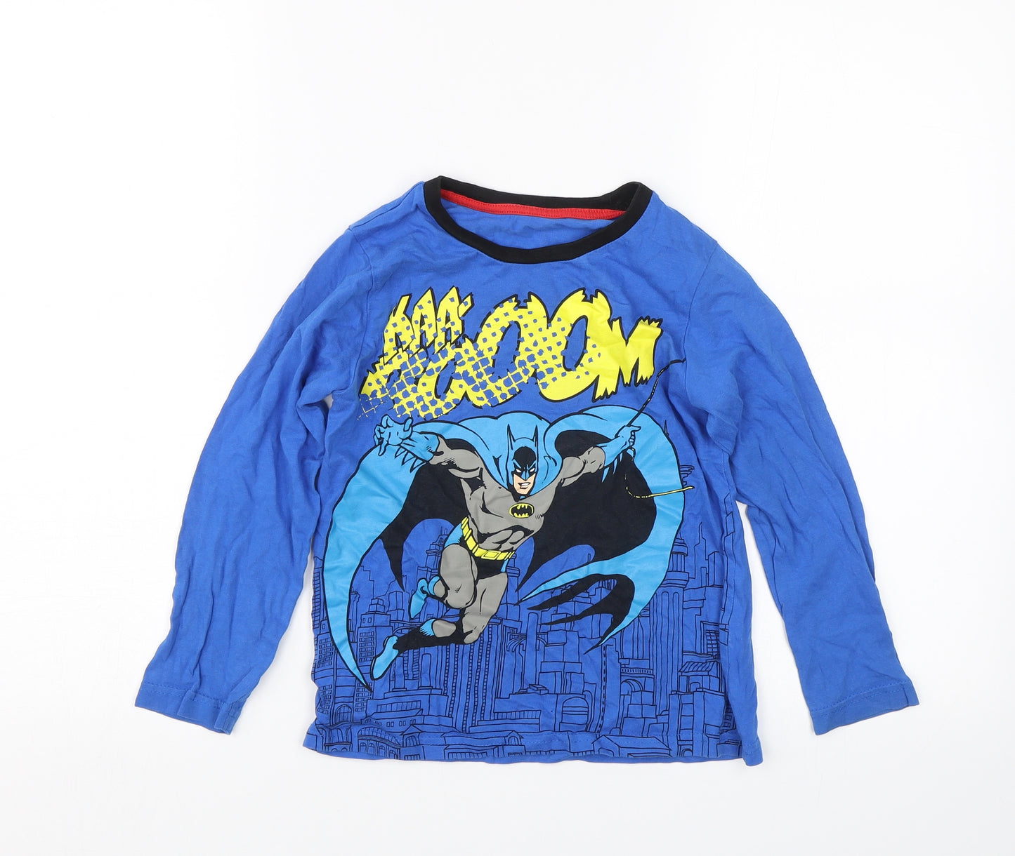 Nutmeg Boys Blue   Basic T-Shirt Size 6-7 Years  - Batman
