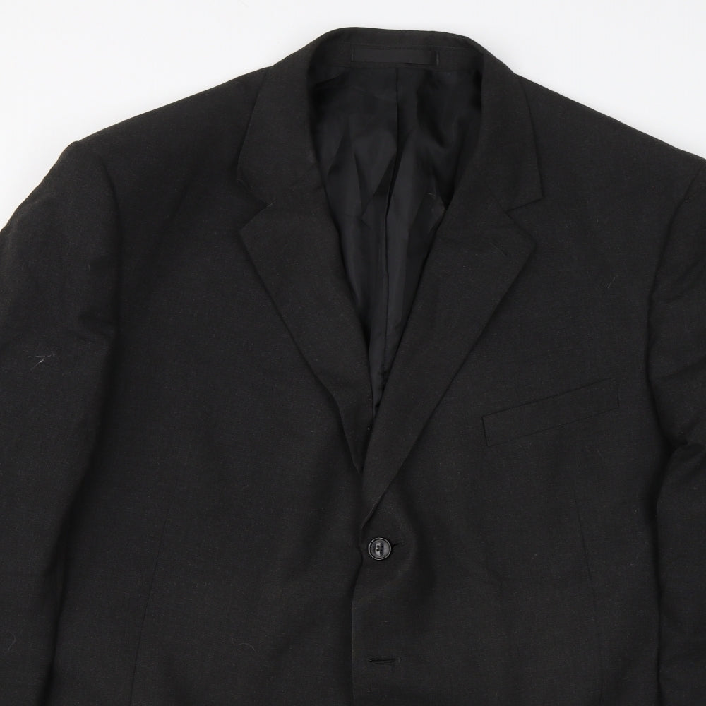 M&S Mens Black   Jacket Suit Size 50