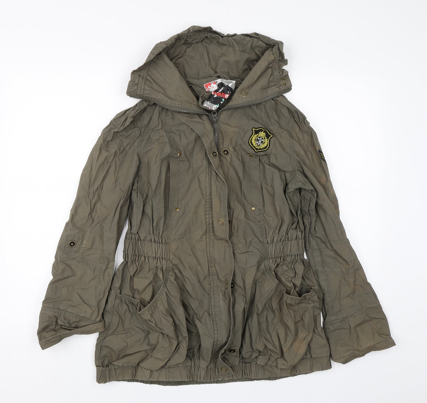 New Look Girls Green   Parka Coat Size 14-15 Years