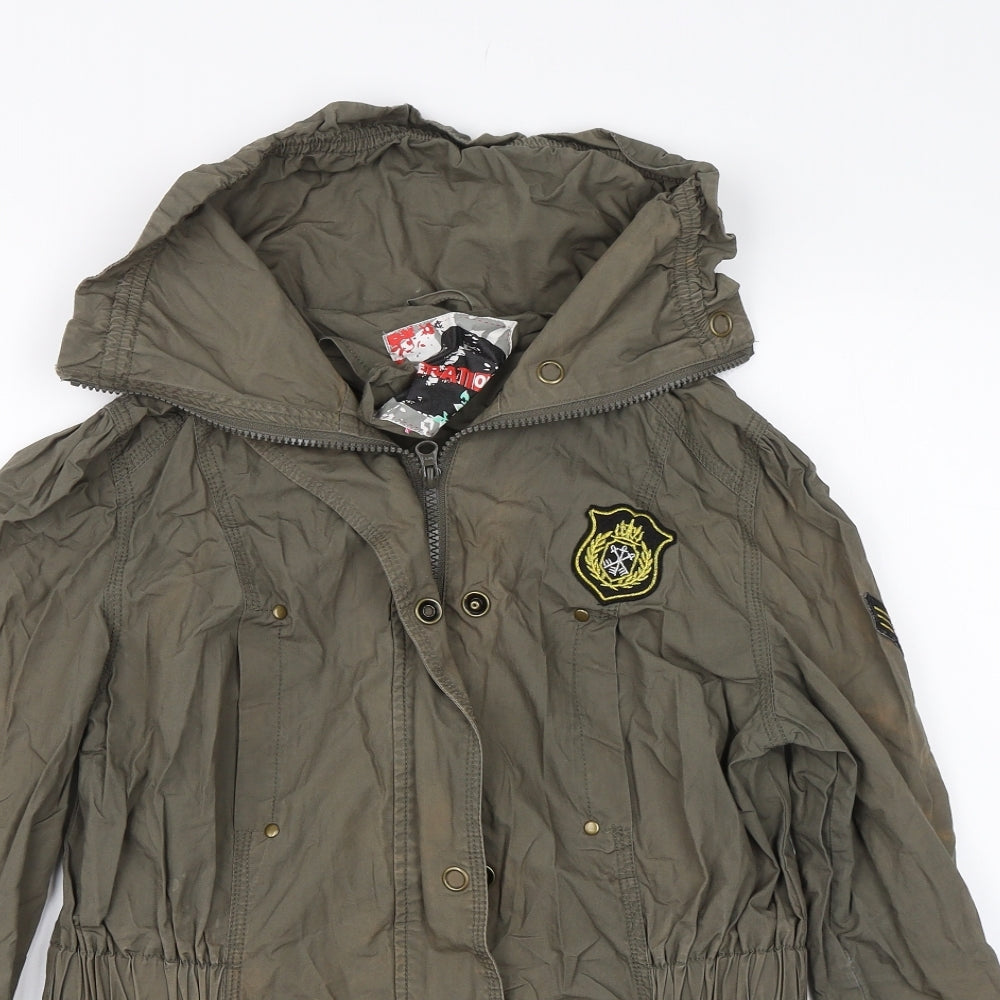 New Look Girls Green   Parka Coat Size 14-15 Years
