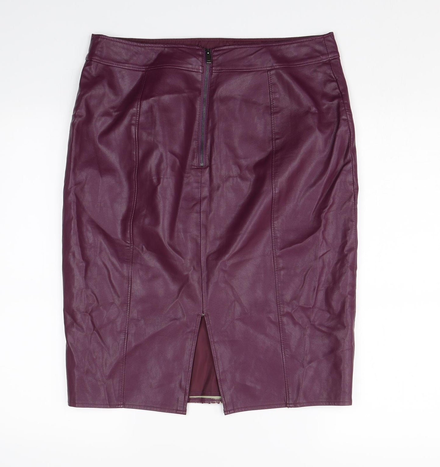 M&Co Womens Purple   Bandage Skirt Size 14