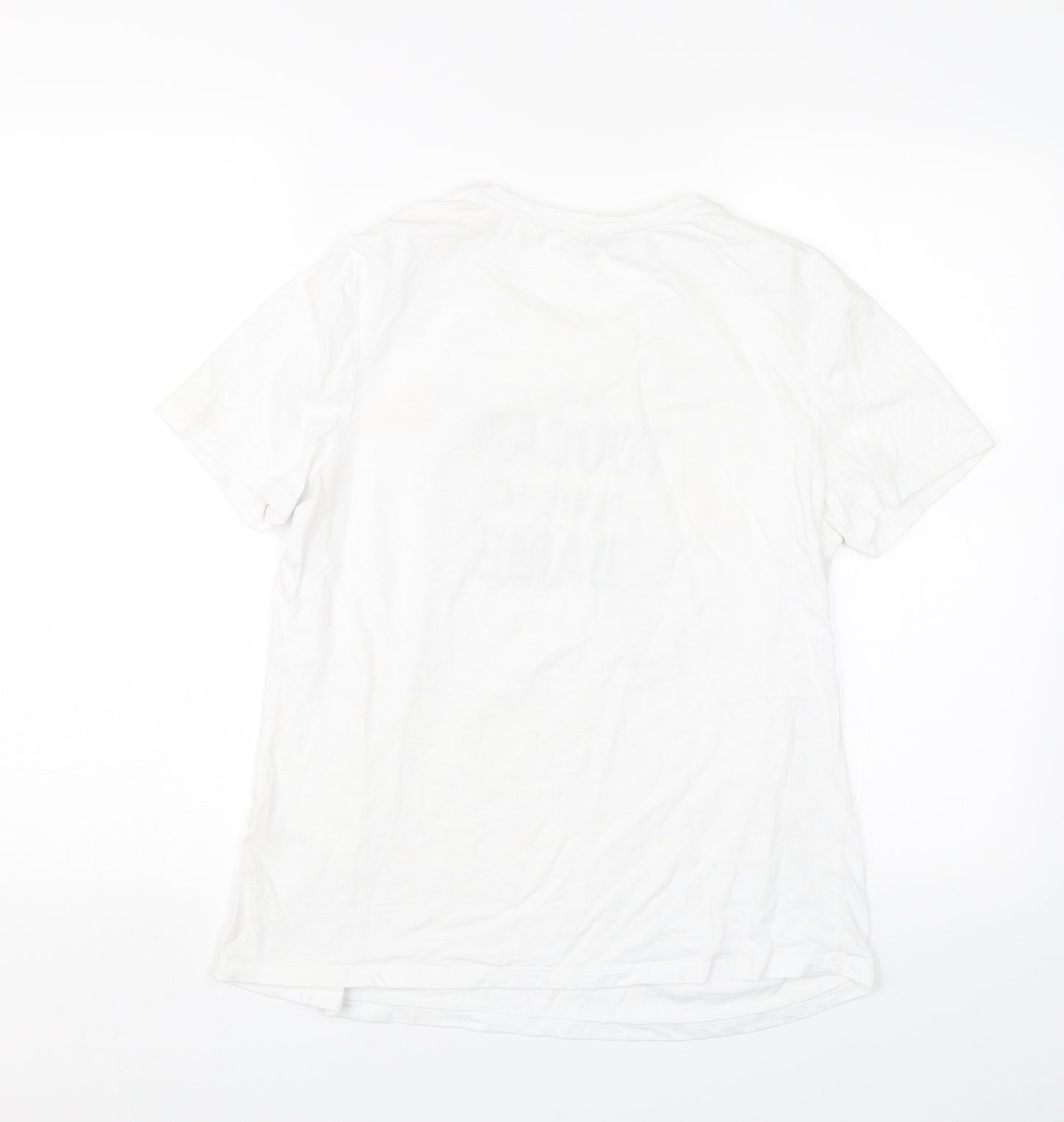 TU Womens White   Basic T-Shirt Size 10