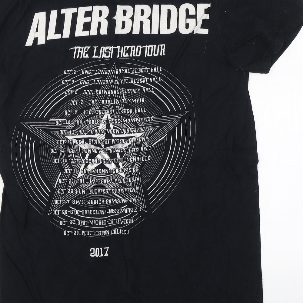 Gildan Mens Black    T-Shirt Size S  - Alter Bridge 2017