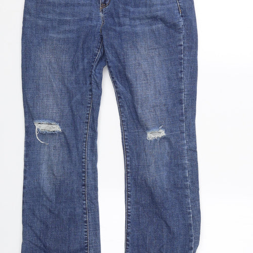 Aitoo Suxi Womens Blue  Denim Straight Jeans Size L L24 in