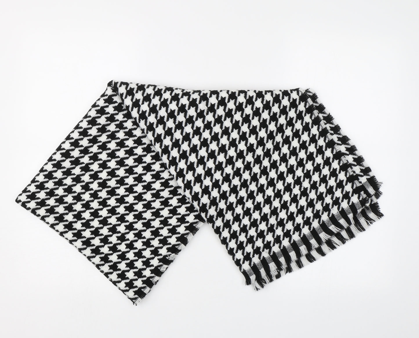 Primark Womens Black Houndstooth   Scarf