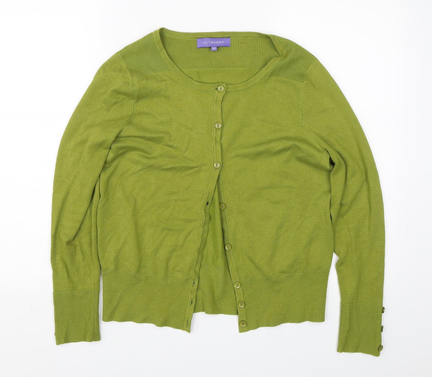Autonomy Womens Green   Cardigan Jumper Size 12