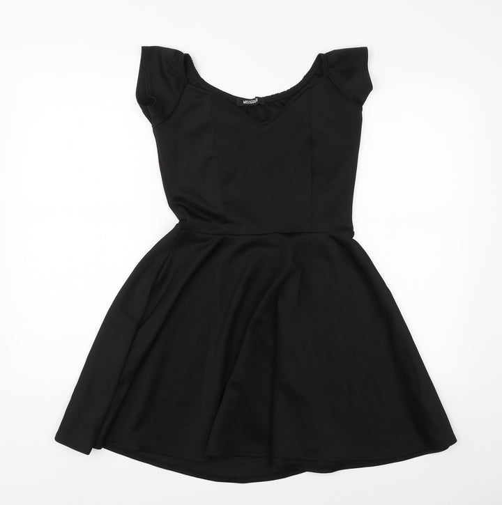 Missguided Womens Black   T-Shirt Dress  Size 10