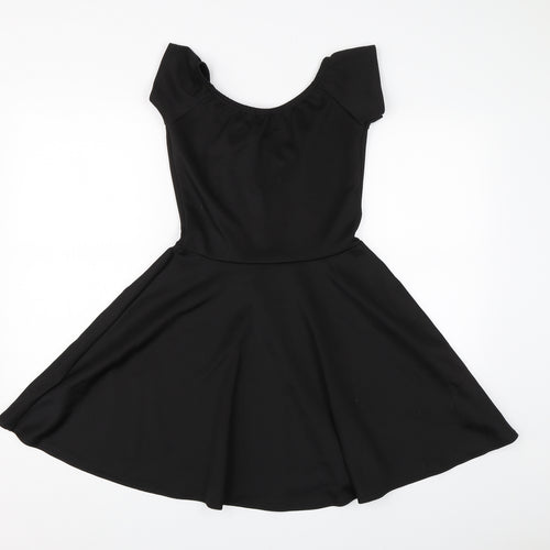 Missguided Womens Black   T-Shirt Dress  Size 10