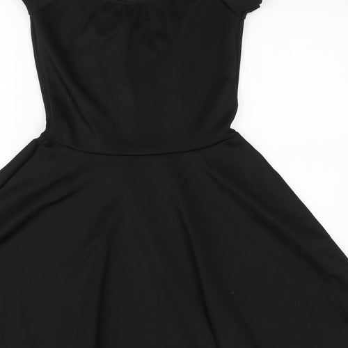 Missguided Womens Black   T-Shirt Dress  Size 10