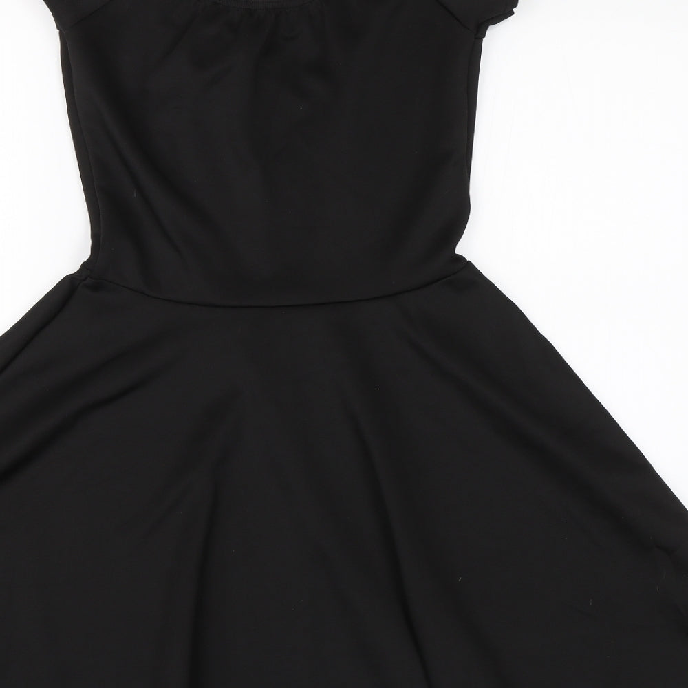 Missguided Womens Black   T-Shirt Dress  Size 10