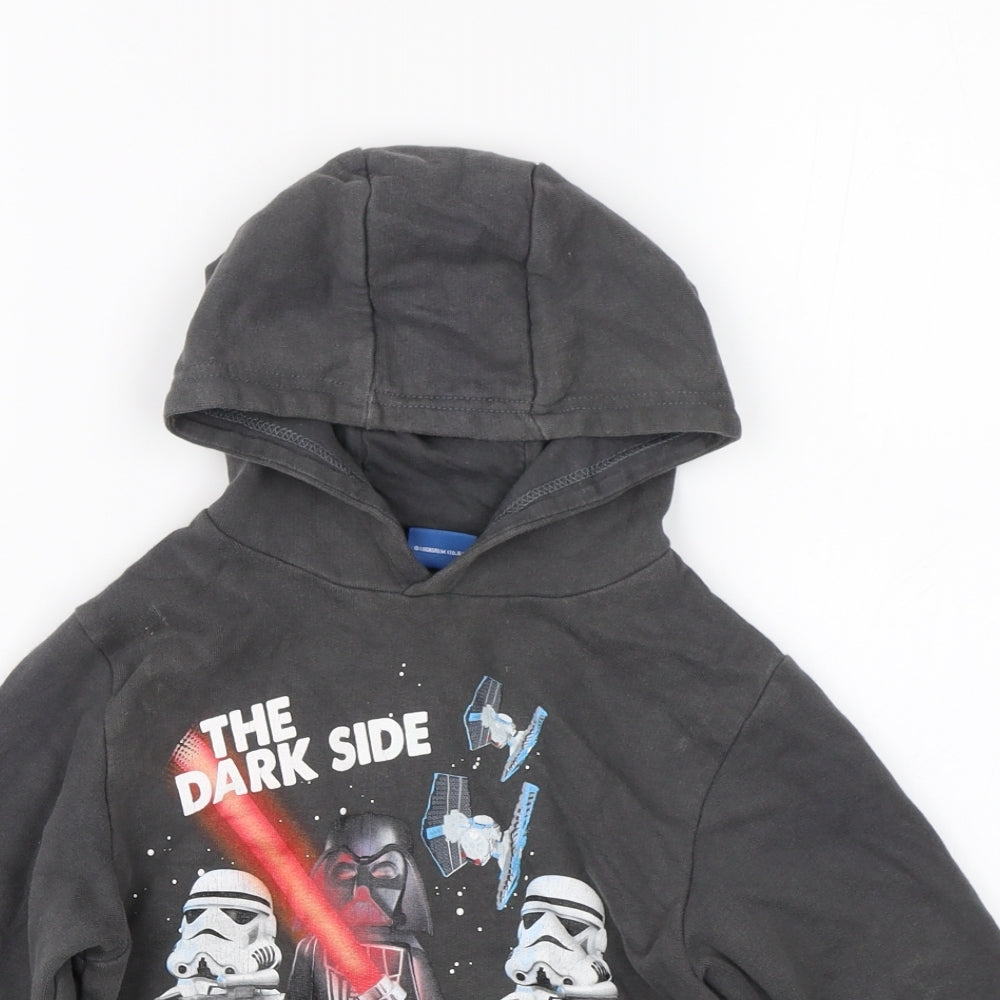 NEXT Boys Grey   Pullover Hoodie Size 5 Years  - Lego Star Wars