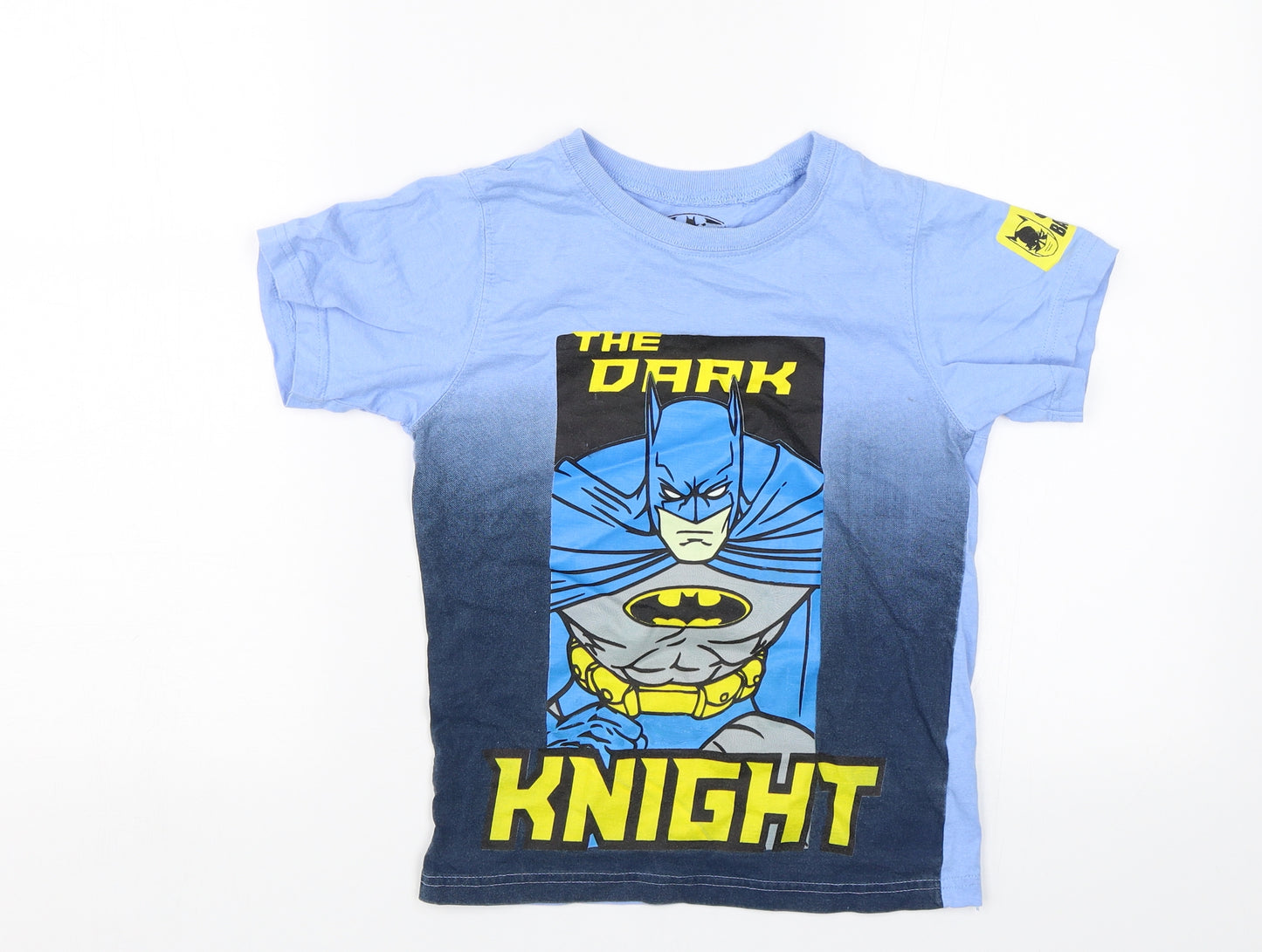 Batman Boys Blue   Basic T-Shirt Size 7 Years  - Batman