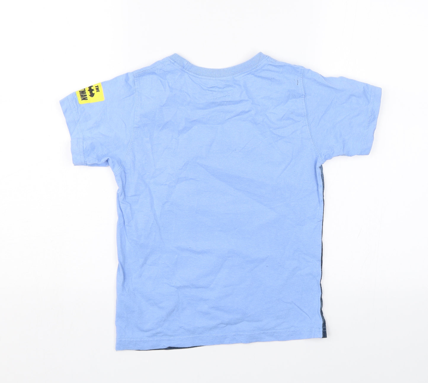 Batman Boys Blue   Basic T-Shirt Size 7 Years  - Batman