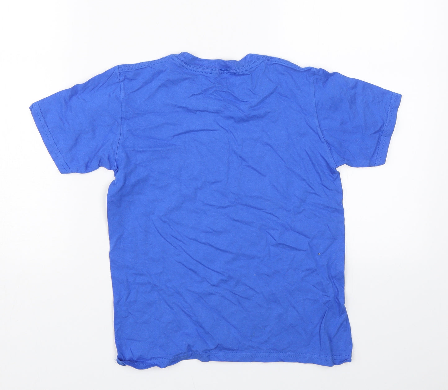 Preworn  Boys Blue   Basic T-Shirt Size 7 Years  - Italy