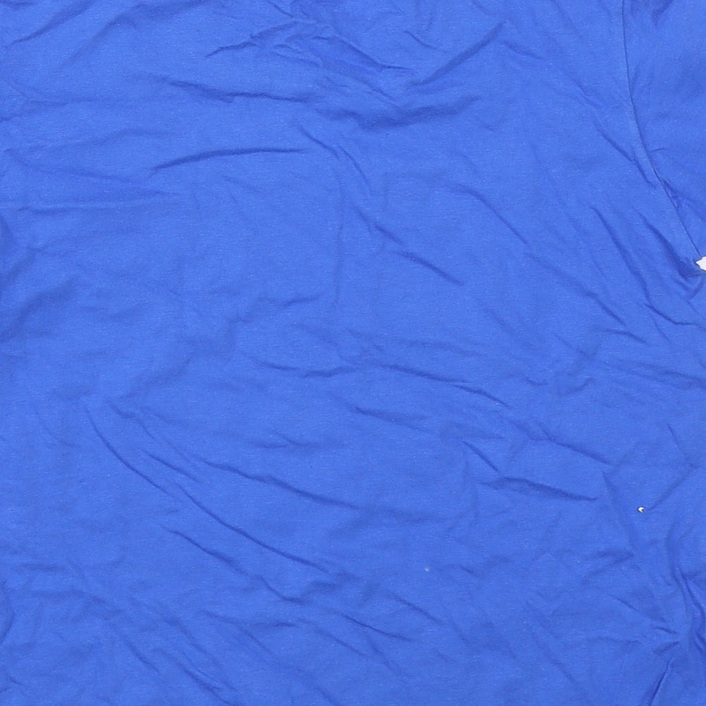 Preworn  Boys Blue   Basic T-Shirt Size 7 Years  - Italy