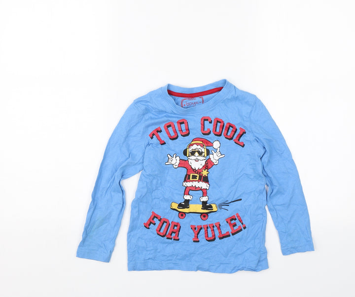 Pep&co Boys Blue Basic T-Shirt Size 5-6 Years - Santa