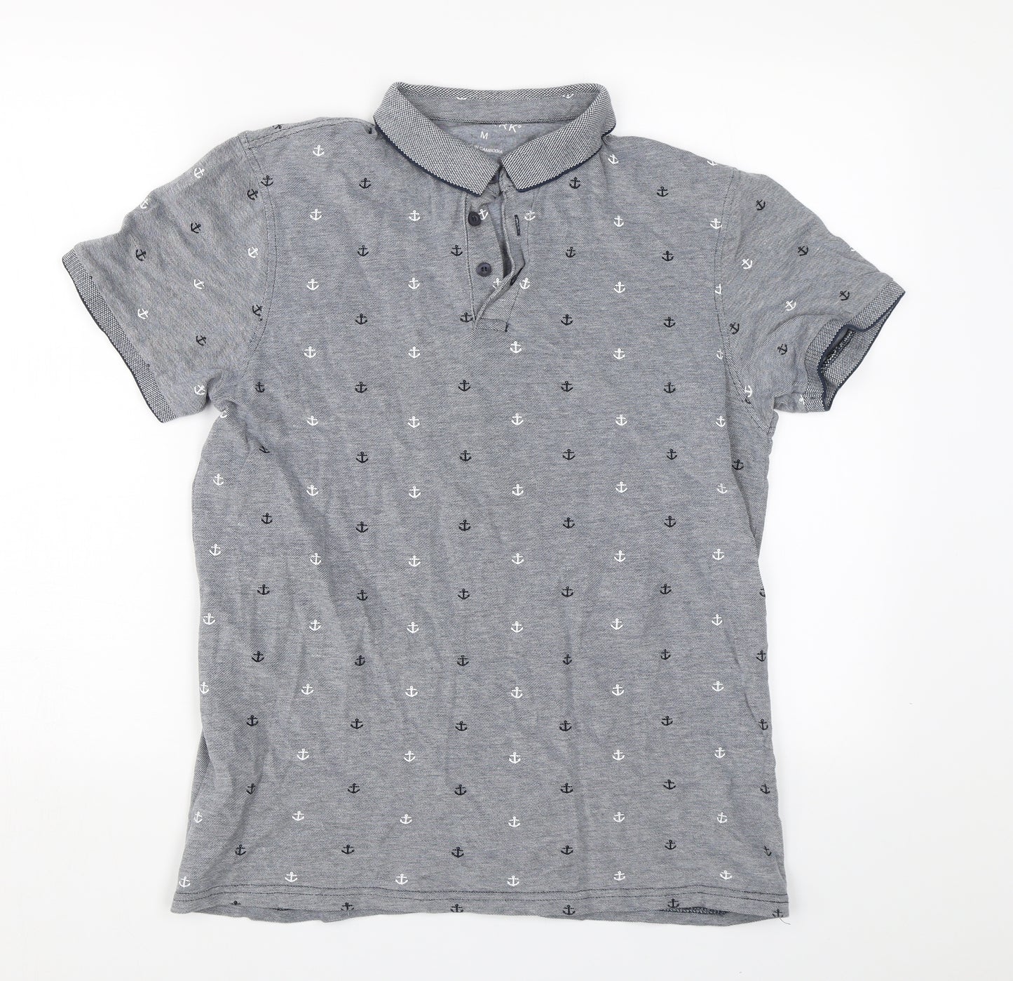 Primark Mens Grey    Polo Size M