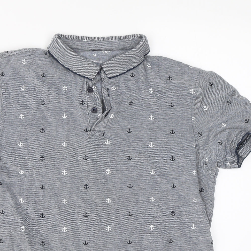 Primark Mens Grey    Polo Size M