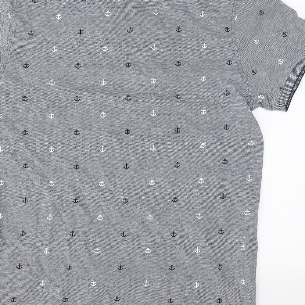 Primark Mens Grey    Polo Size M