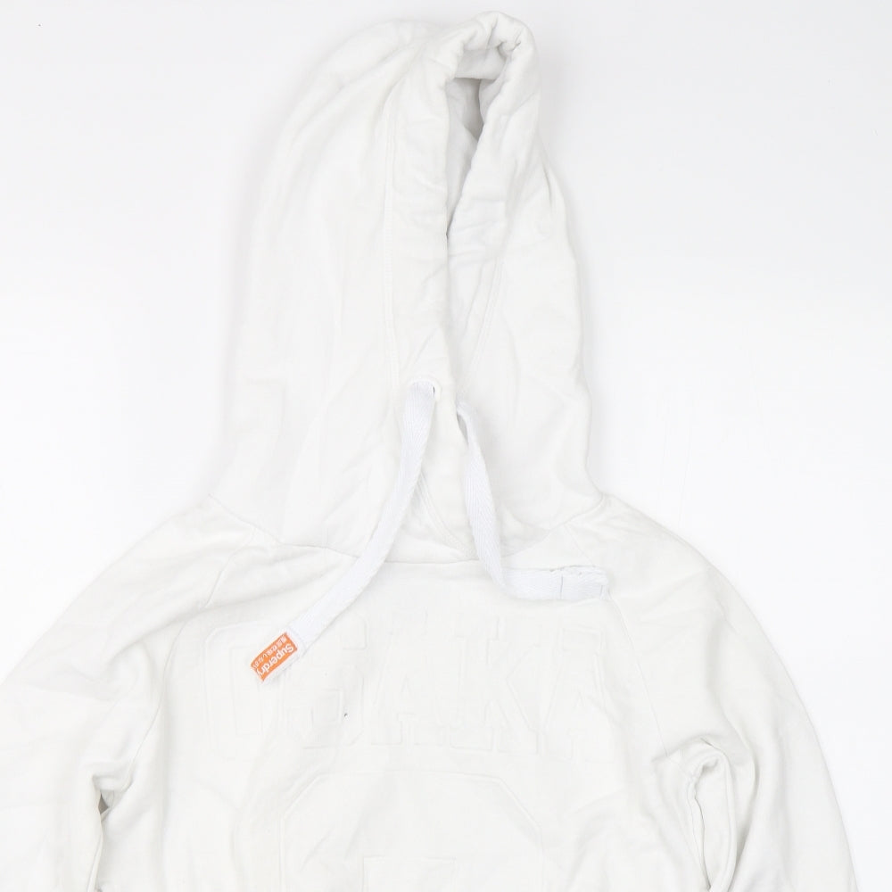 Superdry Womens White   Pullover Hoodie Size 8