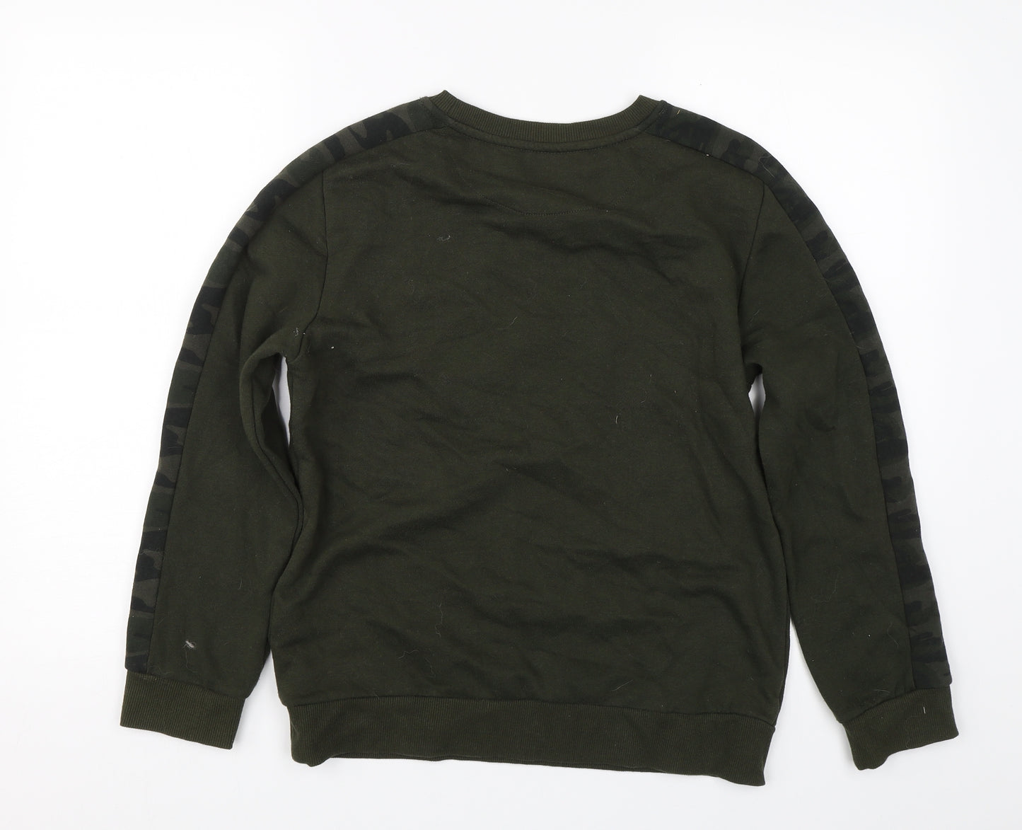 Primark Boys Green Camouflage  Pullover Sweatshirt Size 13-14 Years