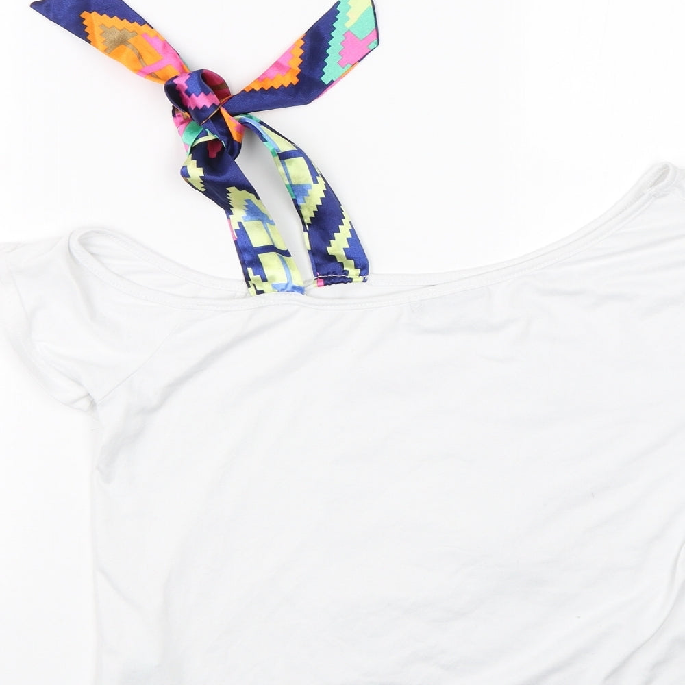 Shien Womens White   Basic T-Shirt Size S