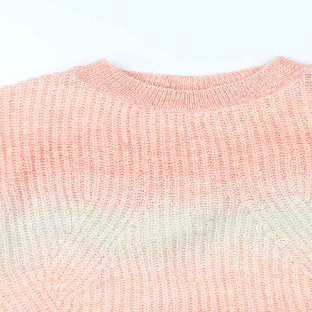 New Look Womens Pink  Knit Pullover Jumper Size M