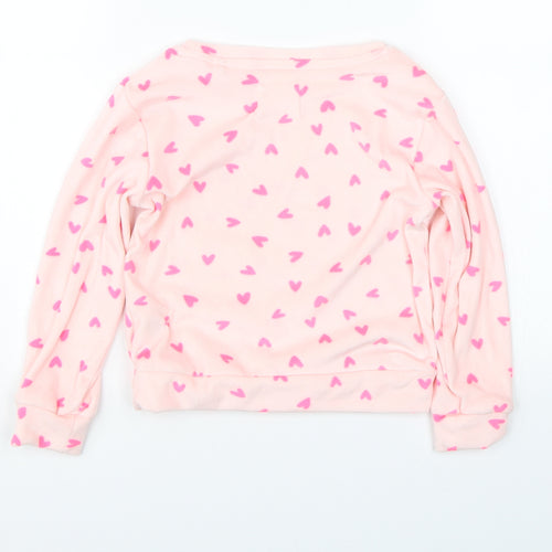 Jeff&co Girls Pink Polka Dot  Top Pyjama Top Size 4-5 Years  - Hearts