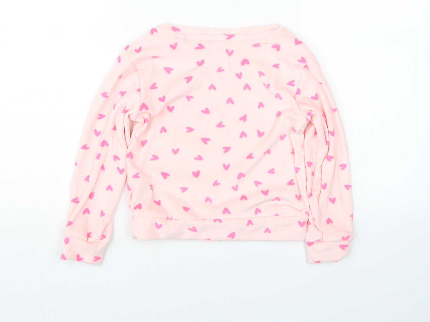 Jeff&co Girls Pink Polka Dot  Top Pyjama Top Size 4-5 Years  - Hearts