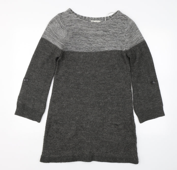 BHS Womens Grey  Knit Pullover Jumper Size 10