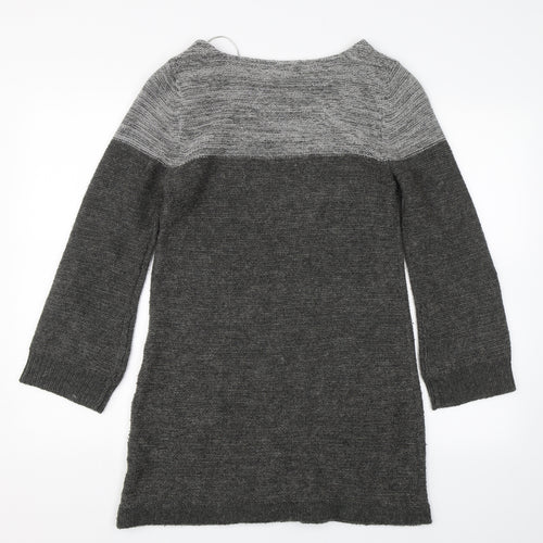 BHS Womens Grey  Knit Pullover Jumper Size 10