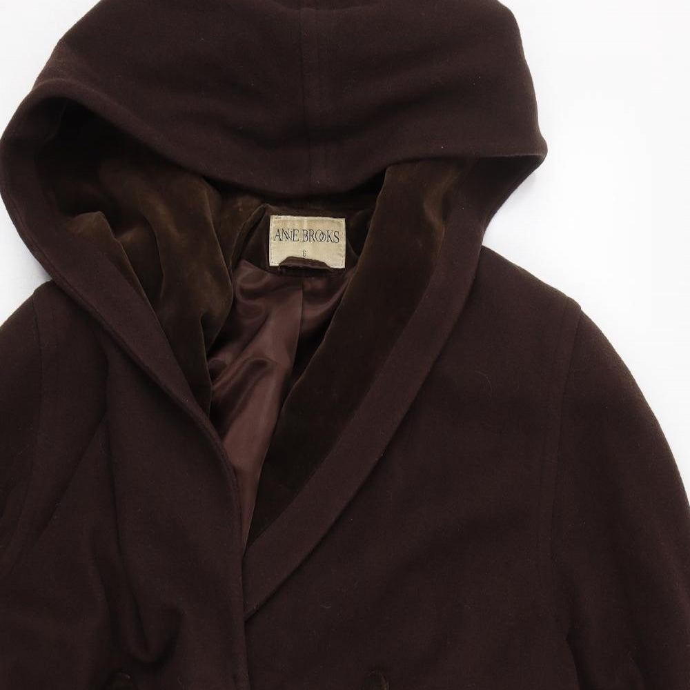 Anne Brookes Womens Brown   Jacket Coat Size 6