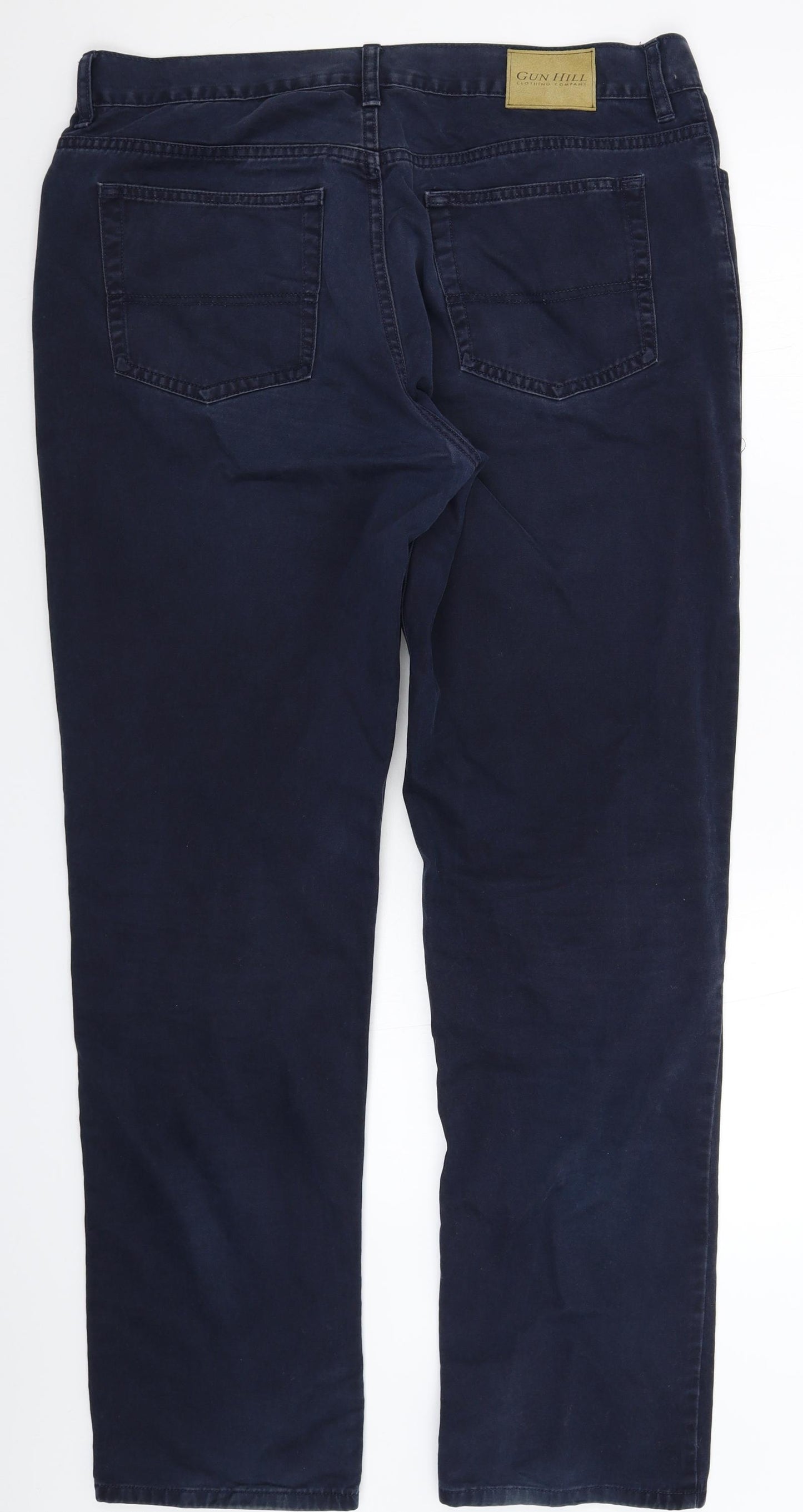 Gunn Hill Mens Blue  Denim Straight Jeans Size 38 L32 in