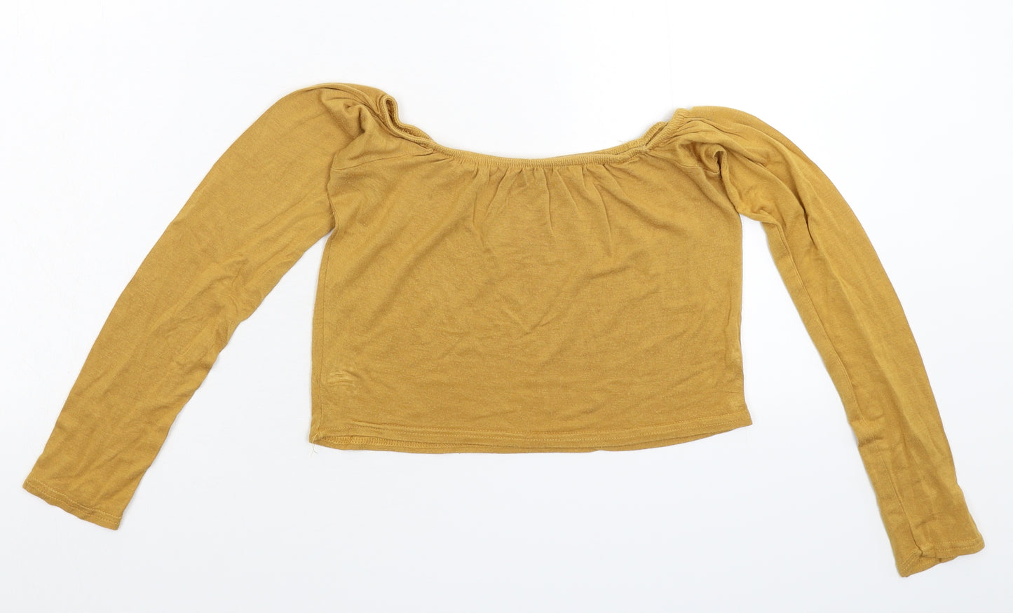 Boohoo Womens Beige   Basic T-Shirt Size 12