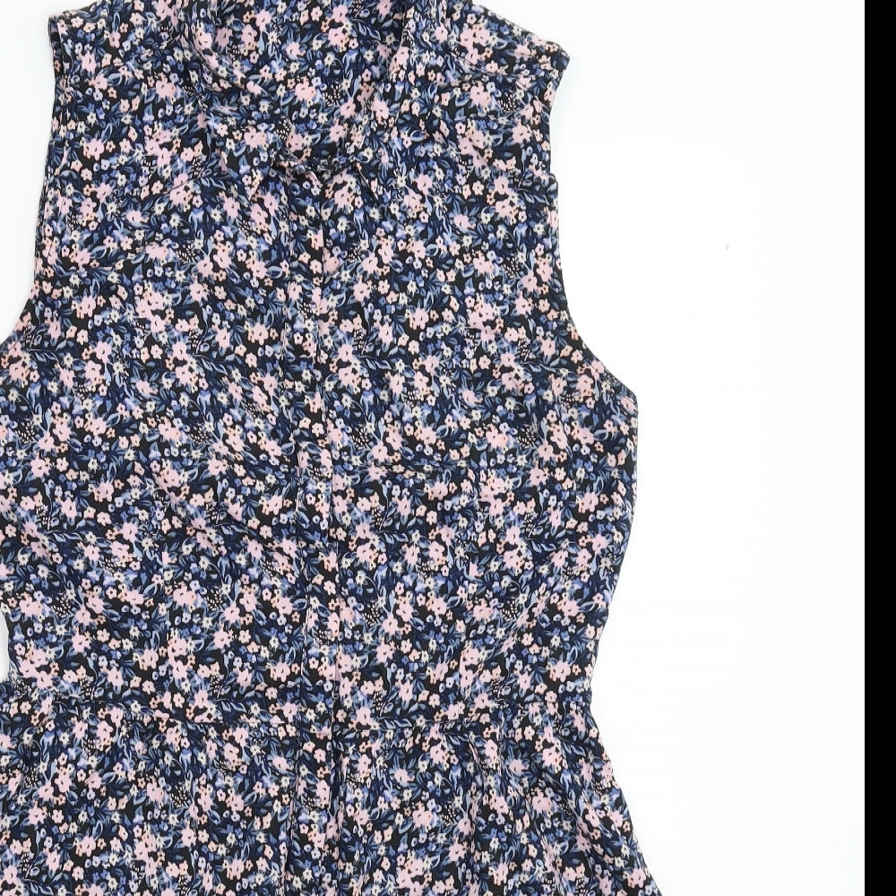 H&M Womens Multicoloured Floral  Fit & Flare  Size M