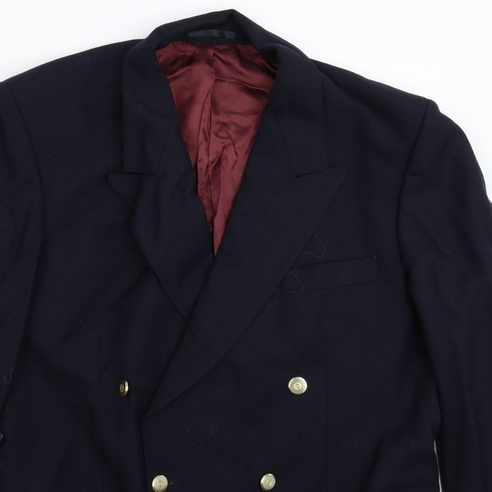 Maggee Mens Blue   Jacket Suit Jacket Size 40