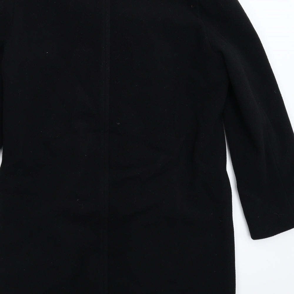 George Womens Black   Overcoat Coat Size L