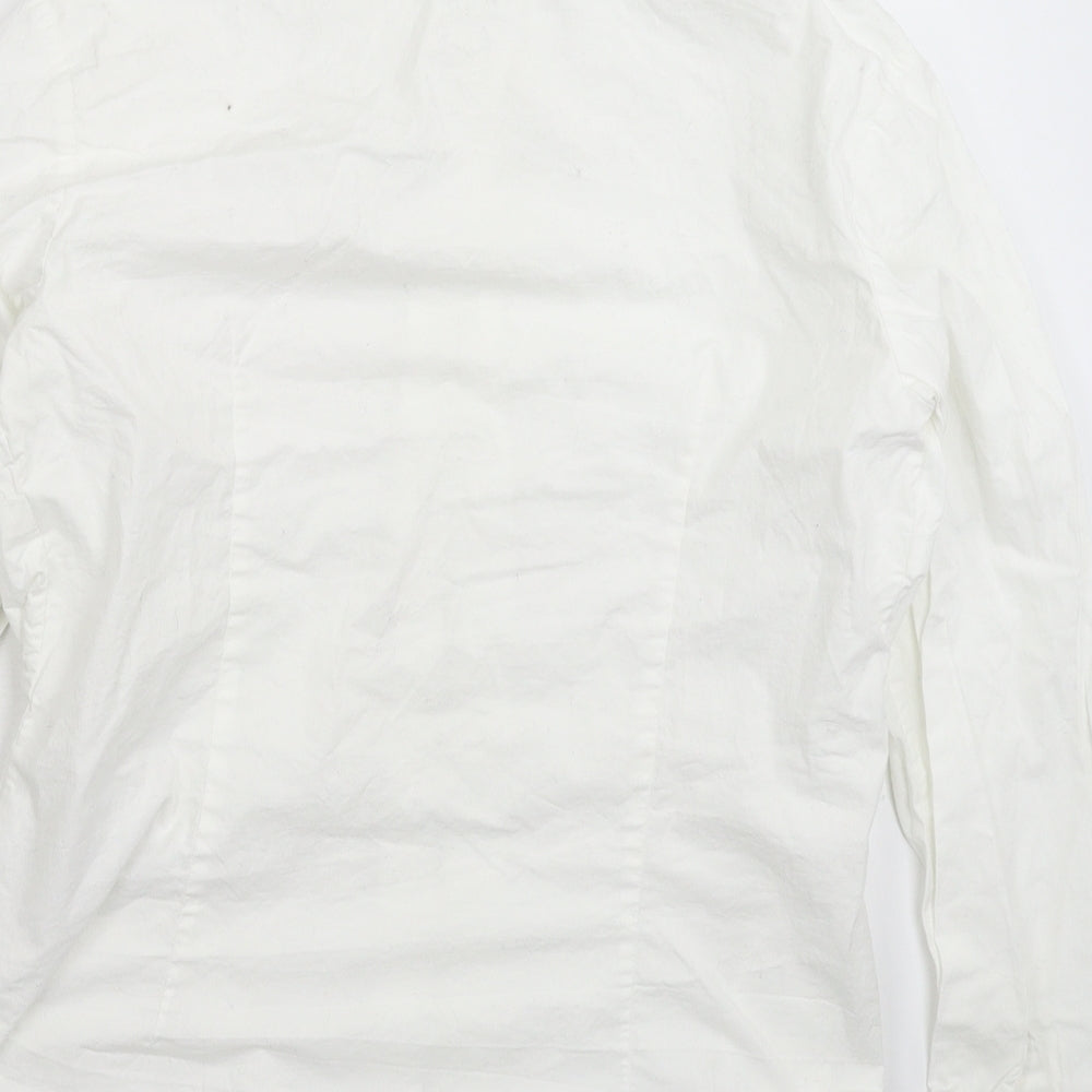 Hobbs Womens White   Basic Button-Up Size 12
